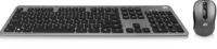 ACT AC5710 Draadloos Toetsenbord + Muis | Set | USB-C/USB-A ontvanger | Qwerty/US layout | Multimedia | Low Profile - Stille Toets | Zwart/Grijs - thumbnail