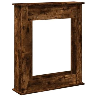 Haardombouw 75x20x87,5 cm bewerkt hout gerookt eikenkleurig Haardombouw 75x20x87,5 cm bewerkt hout gerookt eikenkleurig
