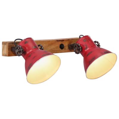 VidaXL Wandlamp 25 w e27 45x25 cm verweerd rood