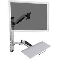 Digitus DA-90354 Monitor-wandbeugel Aantal monteerbare displays: 1 Display(s) 38,1 cm (15) - 68,6 cm (27) Zwart, Zilver In hoogte verstelbaar, - thumbnail