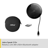 Jabra Speak 510+ MS (inkl. Link 370 Mini USB Adapter) Conferentieluidspreker Bluetooth, USB-A 2.0 Zwart - thumbnail