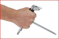 KS Tools Winkelschraubendrehersatz 2-10mm Kugelkopf im Halter Haakse schroevendraaierset 2 8-delig - thumbnail