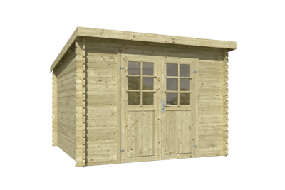 Blokhut Nadia 275x275 Olijfgroen Geimpregneerd Outdoor Life - Outdoor life