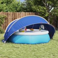 VidaXL Pooldome groen 336 x 322 x 160 cm 185t polyester met pu-coating - thumbnail