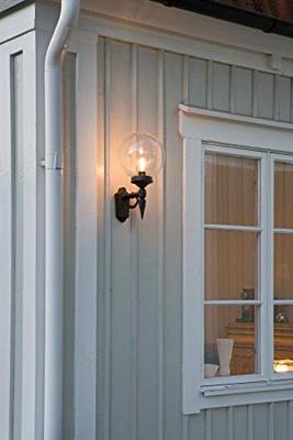 Konstsmide Orion 496-750 Buitenlamp (wand) Spaarlamp, LED E27 100 W Zwart