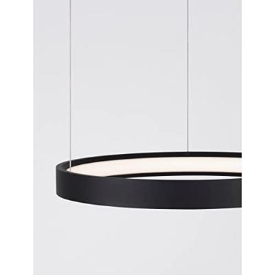 Lyora Ronde hanglampPerrine zwart Ø 40cm - 9345612
