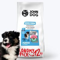 JOHN DOG Good Form Puppy Chicken with beef - droog hondenvoer - 12 kg - thumbnail
