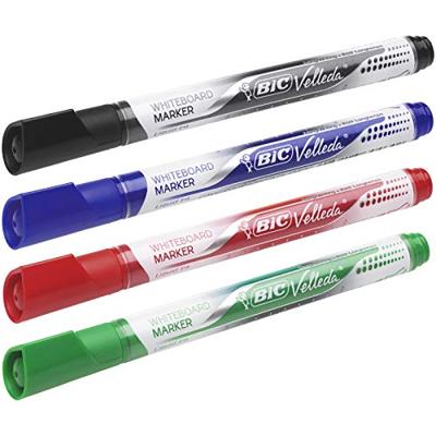 Velleda Whiteboardmarker Liquid Ink Pocket doos van 4 stuks in geassorteerde kleuren