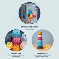 BigJigs Stapelbare bekers - vanaf 12mnd - thumbnail