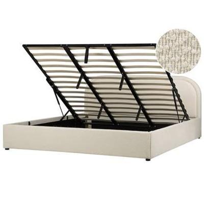 Beliani-QUILLIEN-Bed met opbergruimte-Beige-180 x 200 cm-Polyester