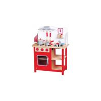 New Classic Toys houten Kinderkeuken Bon Appetit - Rood - thumbnail