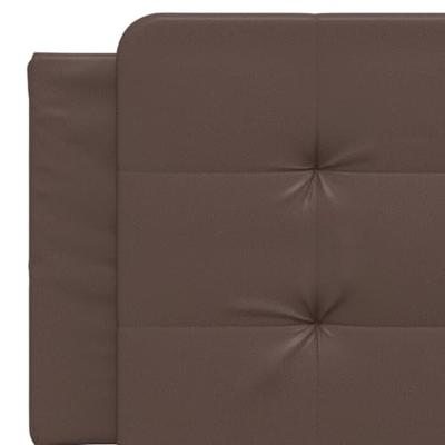 Hoofdbordkussen 160 cm kunstleer bruin Hoofdbordkussen 160 cm kunstleer bruin