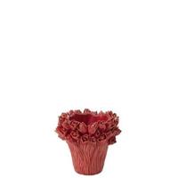 J-Line Vaas Ambrosia Keramiek Rood Small - thumbnail