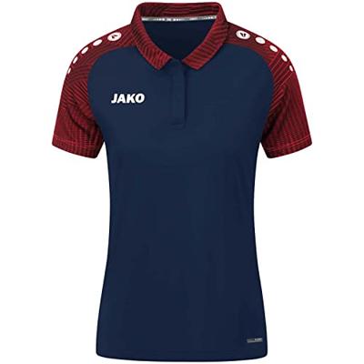 JAKO 6322D Polo Performance Dames - Marine/Rood - 42
