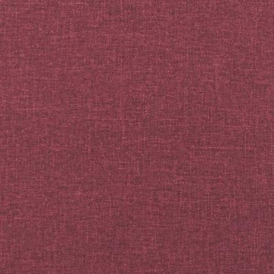 3-delige Loungeset met kussens stof wijnrood