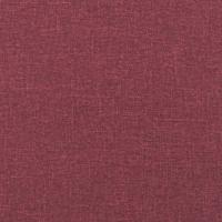 3-delige Loungeset met kussens stof wijnrood - thumbnail