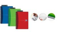Oxford Office Essentials spiraalschrift, 100 bladzijden, ft A4, geruit 5 mm, geassorteerde kleuren - thumbnail