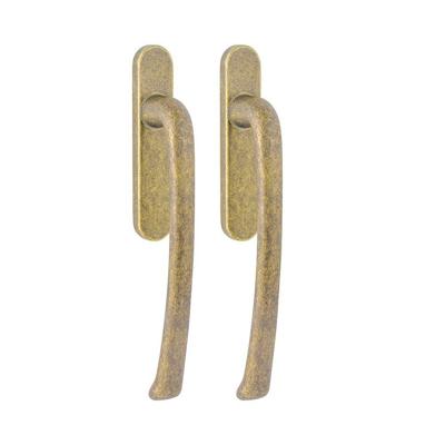 Hardbrass Hefschuifdeurgreep Priamo dubbel blind - messing getrommeld Hardbrass Hefschuifdeurgreep Priamo dubbel blind - messing getrommeld