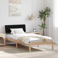 Bedframe Bruin en zwart 90 x 200 cm Massief grenenhout - thumbnail