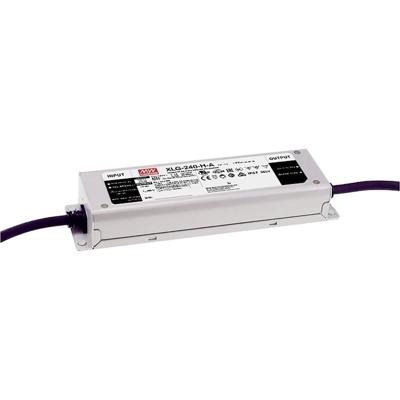 MEAN WELL XLG-240-H-A LED-driver Constant vermogen 239.6 W 2200 - 6660 mA 27 - 56 V/DC Geschikt voor meubels, Outdoor, PFC-schakeling, Instelbaar,