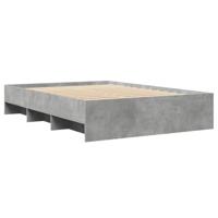 Bedframe bewerkt hout betongrijs 120x200 cm - thumbnail