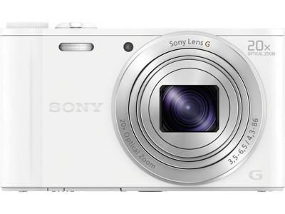 Sony Cyber-Shot DSC-WX350W Digitale camera 18.2 Mpix Zoom optisch: 20 x Wit Full-HD video-opname, WiFi