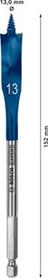 Bosch Accessories 2608900313 Hout-freesboor 1 stuks 13 mm Gezamenlijke lengte 152 mm Zeskant schacht 1 stuk(s) Bosch Accessories 2608900313 Hout-freesboor 1 stuks 13 mm Gezamenlijke lengte 152 mm Zeskant schacht 1 stuk(s)