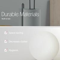 Metaltex Keukenrolhouder 15x32 cm Zwart - thumbnail