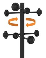 Unilux kapstok Accueil, hoogte 175 cm, 8 kledinghaken, met parapluhouder - thumbnail