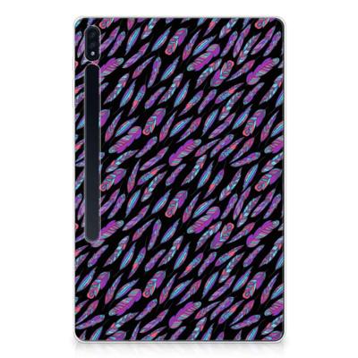Samsung Galaxy Tab S7 Plus | S8 Plus Hippe Hoes Feathers Color