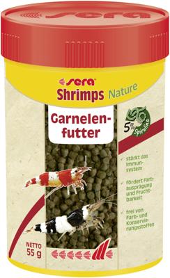 Sera Shrimps Nature 100 ml (55 g) - Korrelvoer zonder Kunstmatige Toevoegingen voor Garnalen Sera Shrimps Nature 100 ml (55 g) - Korrelvoer zonder Kunstmatige Toevoegingen voor Garnalen
