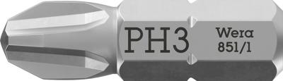 Wera 851/1 Z Bits Phillips, PH 3 x 25 mm - 1 stuk(s) - 05072074001 Wera 851/1 Z Bits Phillips, PH 3 x 25 mm - 1 stuk(s) - 05072074001
