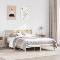 Bedframe zonder matras massief grenenhout 150x200 cm - thumbnail