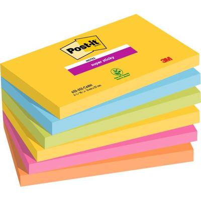 Post-it Plaknotitie 6556SR 127 mm x 76 mm Neon-groen, Neon-oranje, Ultrablauw, Ultra-geel, Ultra-roze 540 vellen Post-it Plaknotitie 6556SR 127 mm x 76 mm Neon-groen, Neon-oranje, Ultrablauw, Ultra-geel, Ultra-roze 540 vellen