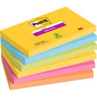 Post-it Plaknotitie 6556SR 127 mm x 76 mm Neon-groen, Neon-oranje, Ultrablauw, Ultra-geel, Ultra-roze 540 vellen - thumbnail