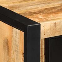 Dressoir 55x35x70 cm massief ruw mangohout - thumbnail