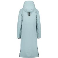Didriksons Leya Long Parka Jas Dames Factory Blue 40 - thumbnail