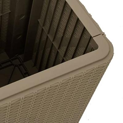 Tuintafel met afneembaar deksel polypropeen lichtbruin Tuintafel met afneembaar deksel polypropeen lichtbruin