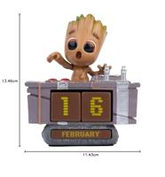 Marvel 3D Perpetual Calendar Groot Death Button 12 cm - thumbnail