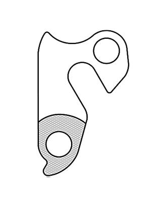 Union derailleurpad gh-022 met schroefset m8x0.75