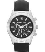 Horlogeband Michael Kors MK8215 Leder Zwart 24mm - thumbnail