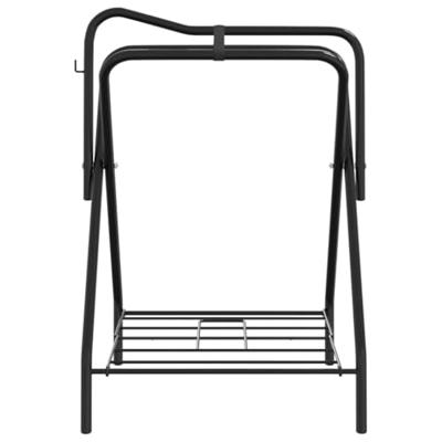 Zadelrek inklapbaar vrijstaand ijzer zwart