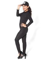 Catsuit jersey zwart - thumbnail