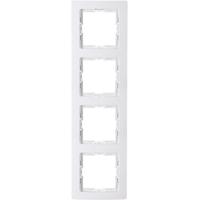 KOPP Paris HK05 4-voudig Afdekraam - Glanzend Wit - Modern Design - thumbnail