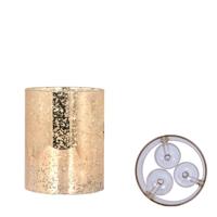 Theelichthouder glas voor 3 lichtjes - thumbnail