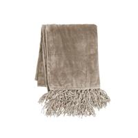 Tiseco Home Studio Plaid - Fluffy Kleur : Taupe - thumbnail