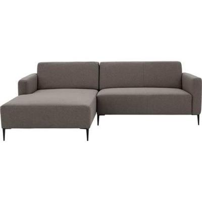 Goossens Bank Key West bruin, stof, 2-zits, modern design