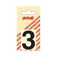 Deco cijfer 3 helvetica zwart 40 mm Pickup - Pickup - thumbnail