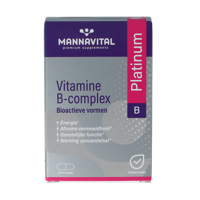 Mannavital Vitamine B complex platinum 60 Vegetarische capsules - thumbnail