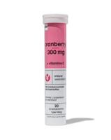 HEMA Cranberry 300mg + vitamine C bruistabletten - 20 stuks - thumbnail